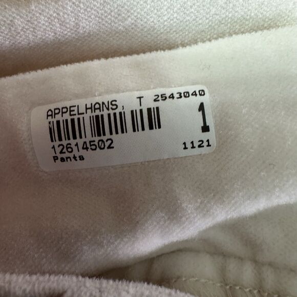 J.‎ Jill Ivory Velour Slim Leg Pants, Size 12 - Picture 4 of 5